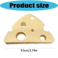 thumbnail image 3 of COOLHOOD Triangular Cheese Resin Hair Clip Hollow Pattern Hold Casual Styling Accessory Photo Props, 3 of 3