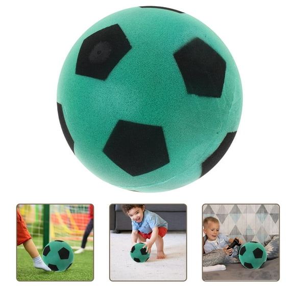 ELAYARD Soft Silent Soccer Ball Green for Indoor Use and Coordination Skills