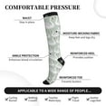 thumbnail image 2 of Pofeuu White Birds Print Compression Socks for Women & Men Circulation - Best Support for Nurses,Running,Athletic,Sports, 2 of 7