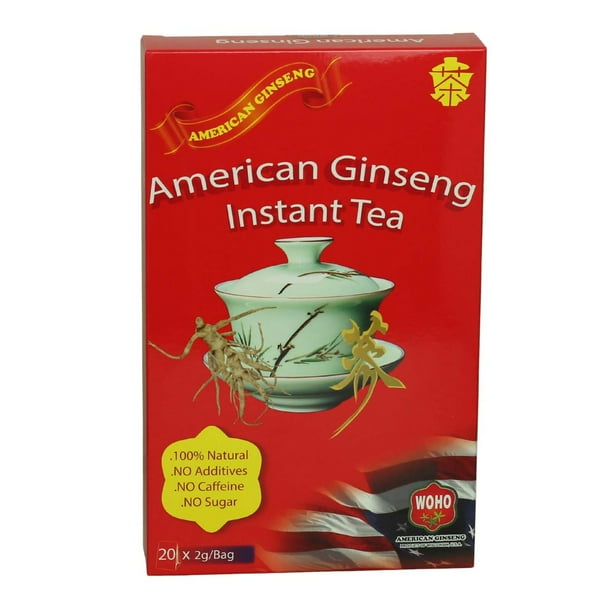 WOHO American Ginseng Instant Tea 20X2g Bags