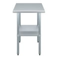 thumbnail image 2 of AmGood 24 in. x 24 in. Stainless Steel Table | Metal Utility Kitchen Prep Work Table | NSF, 2 of 9