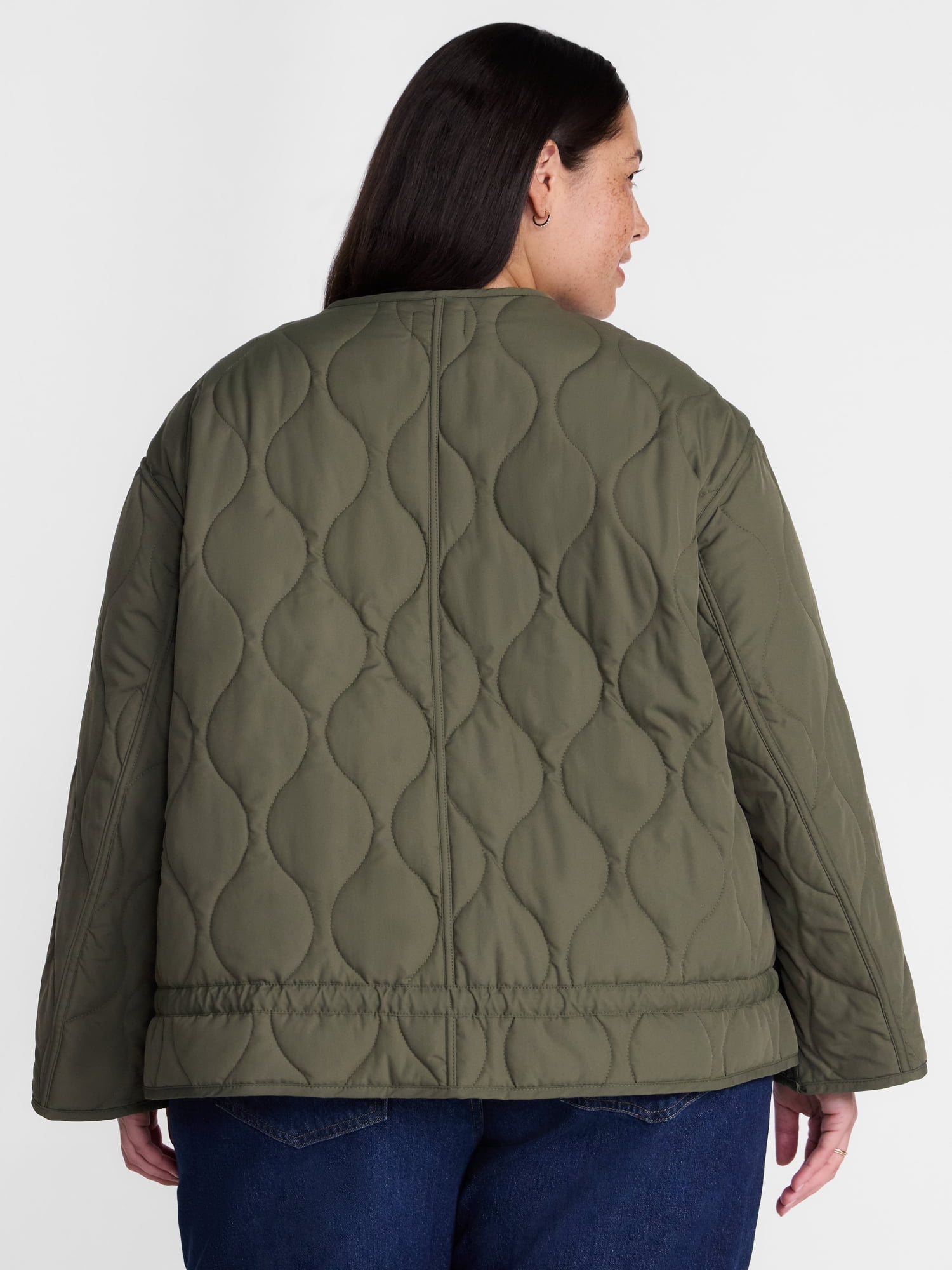Terra & Sky Women’s Plus Lightweight Quilted Jacket, Sizes 0X-5X