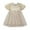 Beige, variant on Hiijoy Infant Girls Short Sleeve Tutu Dress Birthday Party Tulle Dress, Sizes 6M-6Y