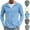 Blue, variant on HAJWOH Mens Light Jackets Sun Protection Lightweight Full Zip Hoodie Mesh Cooling Long Sleeve Fishing Hiking Shirt