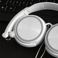 thumbnail image 4 of pitrice S1 Casque Filaire Portable 3,5 mm Stéréo Pliable Blanc avec Micro, 4 of 9