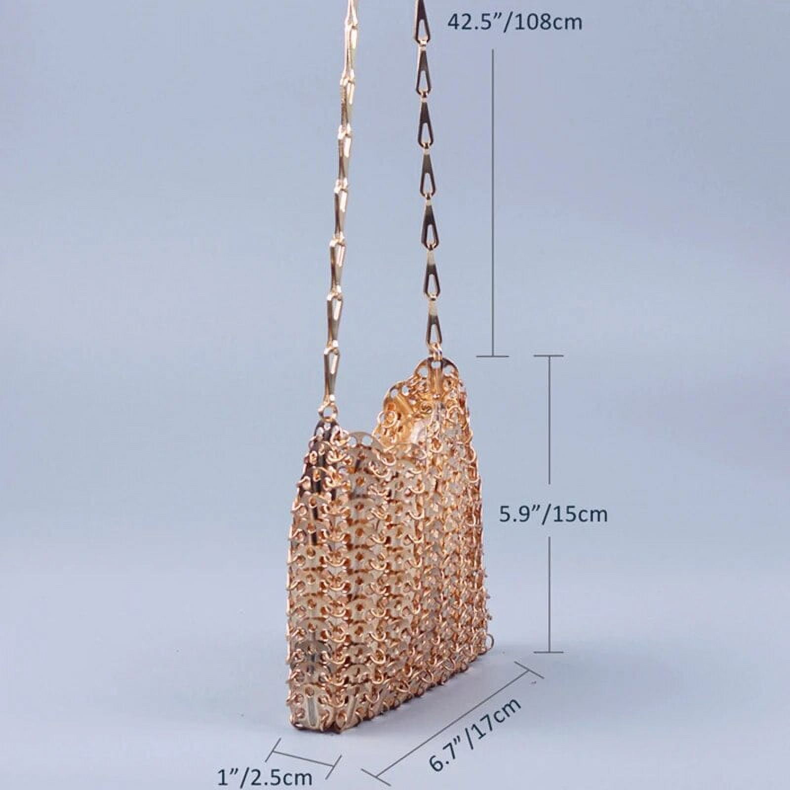 ★athe★ MERINGUE Silver l Chain Raffia Crossbody Bag S 801bff04-d56c-406e-b263-