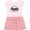 Pink With Stripes, variant on Inktastic Let's go on an Adventure Mountains Girls Toddler Dress