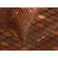thumbnail image 4 of Ambesonne Abstract Quilted Bedspread Set 3 Pcs, Vivid Dots Mosaic, King Size, Dark Orange Orange, 4 of 5