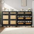 thumbnail image 6 of LAFGUR Shoe Cabinets with 4 Flip Drawers,Wooden Shoe Storage Organizer for Entryway,Hallway,Black, 6 of 9