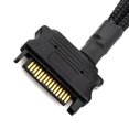 SATA 15-Pin to 3-Way 3-Pin and 4-Pin PC Cooling Fan Adapter Power Cable ...
