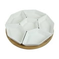 thumbnail image 4 of Elama Signature Ensemble de Serveurs de Condiments 12 Pouces 7 Pcs avec Plateau de Service en Bambou, 4 of 4