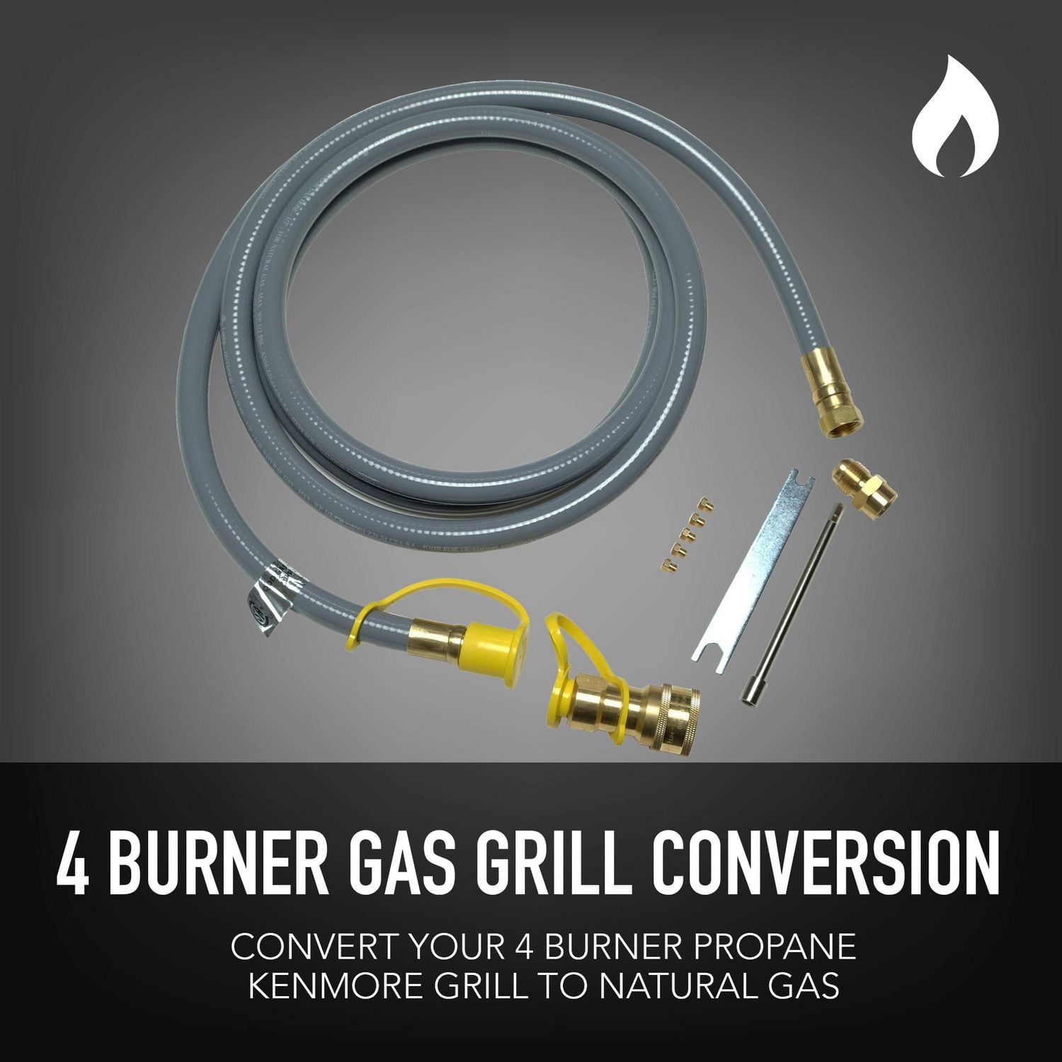 Kenmore Natural Gas Conversion Kit 10 ft  for 4-Burner Grill with Searing Side Burner