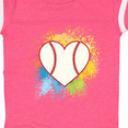 thumbnail image 4 of Inktastic Baseball Sports Heart Girls Baby Bodysuit, 4 of 5