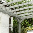 thumbnail image 5 of Outsunny 12' x 20' Wooden Pergola Grape Trellis, Outdoor Gazebo for Garden, Patio, Backyard, Deck, Gray, 5 of 10