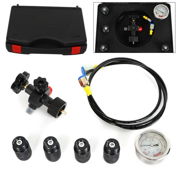 3500PSI Hydraulic Accumulator Nitrogen Charging Filling Kit Gas Valve Test Kit for Construction, Shipping