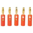 thumbnail image 4 of 10pcs Banana Plugs 4mm Gold Plating Audio Speaker Wire Cable Screw Banana Lantern Plug For Audio Speaker, 4 of 10