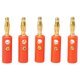 thumbnail image 4 of 10pcs Banana Plugs 4mm Gold Plating Audio Speaker Wire Cable Screw Banana Lantern Plug For Audio Speaker, 4 of 10