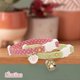 thumbnail image 3 of 2 Pack Cotton Breakaway Cat Collar with Bell,Pink & Green Cat Paw Pendant Cute Cat Collar Kitten Collar,Ideal for Girl Cats Boy Cats, 3 of 4