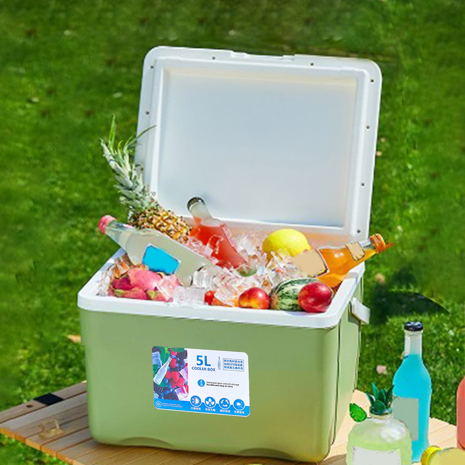 VEVOR Glacière Portable 74 QT Glacière Isolée à Roulettes Capacité de 120 Canettes avec Porte-Gobelet