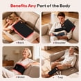 thumbnail image 4 of Morfone Red Light for Body, 10000mAh Cordless Portable Infrared Light Pad, 24" x 12" Red Light Mat with Timer, 660 & 850nm Infrared Heating Pad for Back Shoulder Knee Joint Waist, 4 of 12