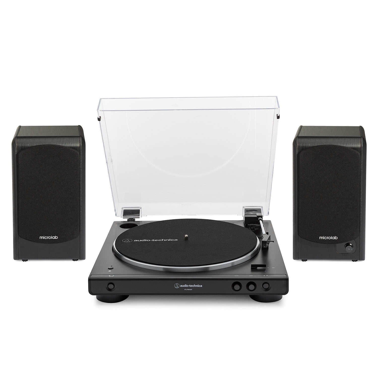 AudioTechnica ATLP60XBT Bluetooth Turntable (Black) bundle with