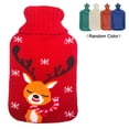 thumbnail image 1 of Cartoon Plush Knitting Sleeve Long Water Injection Rubber Hot Water Bottle 1.8L, 1 of 9