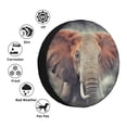 thumbnail image 4 of Goofa Elephant in Smoke Pattern Universal Tire Cover for Jeep, SUV, Truck, and Trailer – Waterproof, UV-Resistant,Easy to Install, Fits 14"-17" Tires-15 inch, 4 of 6