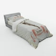 thumbnail image 3 of Ambesonne Ice Cream Bedding Set 4 Pcs, Old Dots, Queen, Cream Coral Brown, 3 of 3