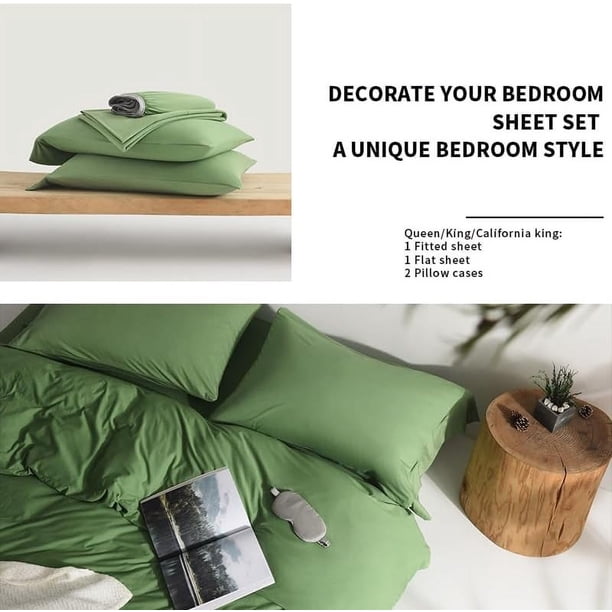 Green Room グリーンルーム Kings キングス 17g 送料無料 REWARDOWN 4-Piece King Green Set, Eco-Luxury & Comfort King Size