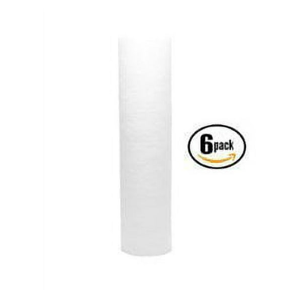6-Pack Replacement Aquasana EQ-304 Polypropylene Sediment Filter - Universal 10-inch 5-Micron Cartridge for Aquasana Rhino