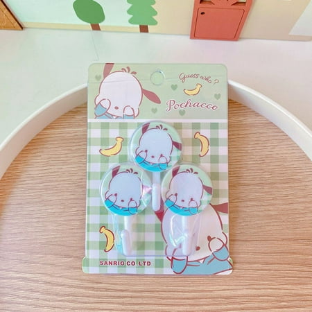 

Anime Sanrio Mymelody Kuromi Cinnamoroll Pochacco New Sticky Hooks Kawaii Cartoon Cute Kitchen Bedroom Toilet Dormitory Home Use