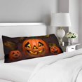 thumbnail image 2 of ABPHOTO Halloween Pumpkin Head Jack Lantern Body Pillow Covers Case Protector 20x60 inch, 2 of 2