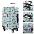 thumbnail image 5 of Blue Green Dinosaurs Geometric Pattern Luggage Cover Fashion Suitcase Cover Baggage Covers Fit 25-28 Inch Luggage (Go Travel), 5 of 5