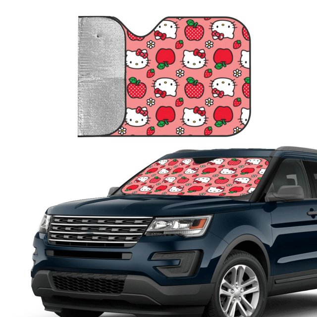 Windshield Sun Shade Foldable Car Front Window Sunshade For Car Suv Trucks Vans - Best Heat Shield Blocker Visor Cover Blocks Uv Rays And Keeps Your Vehicle Cool-Medium