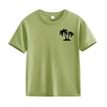 thumbnail image 2 of UACY Boys Cotton Graphic Tees Palm Tree Print Short Sleeve Crewneck Summer Trendy T-Shirts Clothes Casual School Daily Wear, 2 of 3