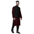 thumbnail image 2 of Atasi Traditional Mens Dupion Silk Kurta Pajama Set With Nehru Jacket Men Wear, 2 of 3