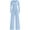 Light Blue, variant on Jumpsuits for Women Dressy Casual Fall One Piece Outfits Long Sleeve Crew Neck Wide Leg Pants Rompers