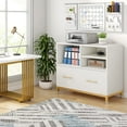 thumbnail image 3 of Tribesigns Lateral File Cabinet with Drawer, 35.4" Wood Printer Stand for Letter/A4 Files, Home Office, 3 of 7