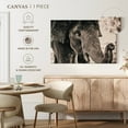 thumbnail image 5 of Elephant Stock Elephant Up Close Wall Art - Horizontal Canvas Wall Art - Living Room Wall Decor - Animal Canvas - Brown And Beige Decor - 39" x 26", 5 of 8