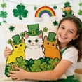 thumbnail image 4 of Nkmbld St. Patrick's Day Printed Pillow Covers, Vintage Accent Farmhouse Cushion Covers Home Decor for Sofa Couch Chair Bedroom Living Room, 4 of 8