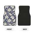 thumbnail image 2 of Fotbe Lilies Flowers Juego de 4 Tapetes para Auto con Estampado – Alfombrillas de Goma Reforzada, Diseño Antideslizante, Protección para Todo el Año – Vehículos, Autos, Camionetas y SUVs, 2 of 7