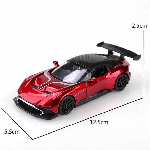 Coche de carreras de aleación Martin 1:36, coche de carreras de retroceso de aleación simulada a escala 1,36, juguete para niño, coche de carreras simulado,Aston Martin Red