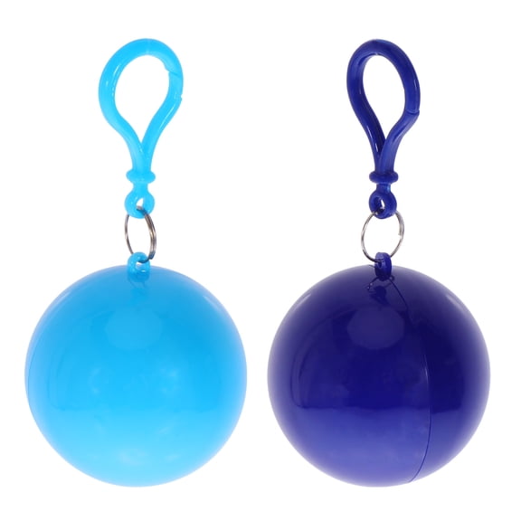 PAMINGONO Ball Poncho Assorted Color Pe Portable for Outdoor Activities 4Pcs
