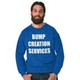 thumbnail image 5 of Dad Bump Creation Baby Announcement Men Big & Tall Sweatshirt Brisco Brands 2X, 5 of 6