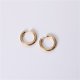 thumbnail image 5 of Pendientes de aro de acero de titanio estilo europeo y americano grandes, sencillos, circulares, lisos, grandes, de moda, 5 of 5