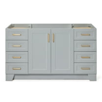 Ariel Taylor 60 In. Single Sink Base Cabinet In Grey