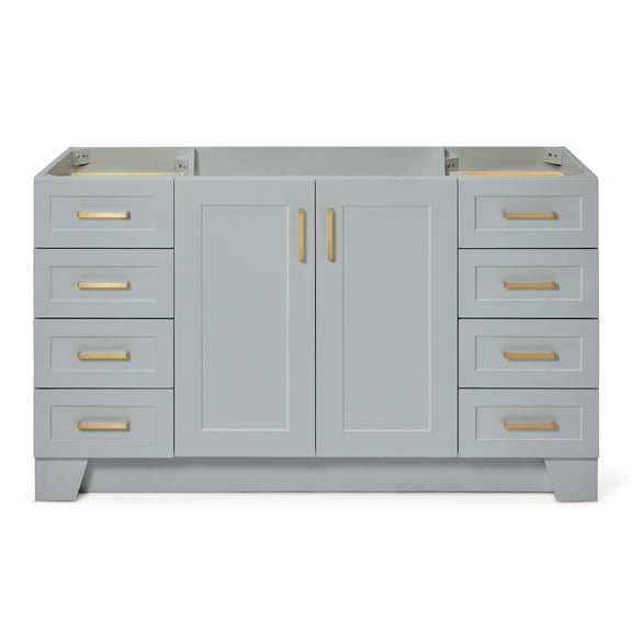 Ariel Taylor 60 In. Single Sink Base Cabinet In Grey