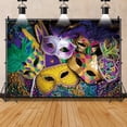 thumbnail image 4 of 5x3ft,Masquerade Backdrop,Mask Birthday Photography Background Graduation Backdrops Banner for Party Decorations, 4 of 4