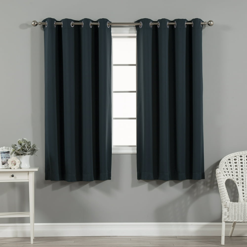 Quality Home Thermal Insulated Blackout Curtains - Stainless Steel