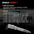 thumbnail image 2 of SINOCMP Fuel Injector 0986435520 0445120082 Fits for 2007-2010 Chevy Silverado 2500HD 3500HD, Express 2500 3500 4500 Injector Assembly Engine Excavator Common Rail Fuel Injector Replace Part, 2 of 7